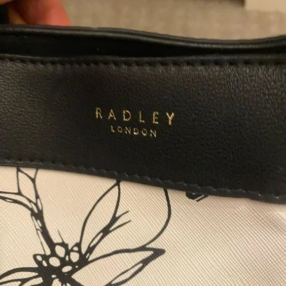 Radley London Black and White Floral Tote - Picture 4 of 8
